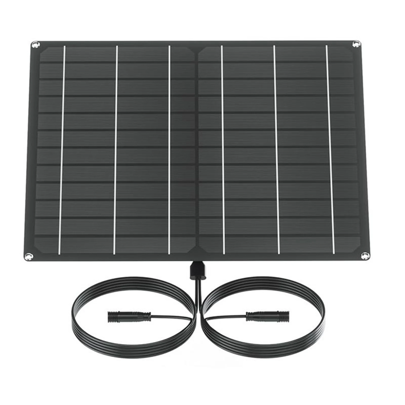 1set Solar Powered Fan 25W Waterproof Fan For Outdoor Greenhouse Chicken House Solar For Homes RVs Greenhouses Utility Rooms