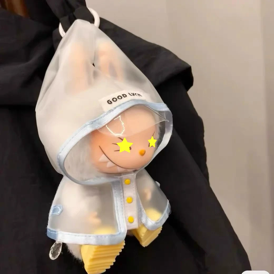 

Raincoat, rain shoes, overalls, toy doll set, cross dressing costume toy clothes for toy and labubu of 17cm