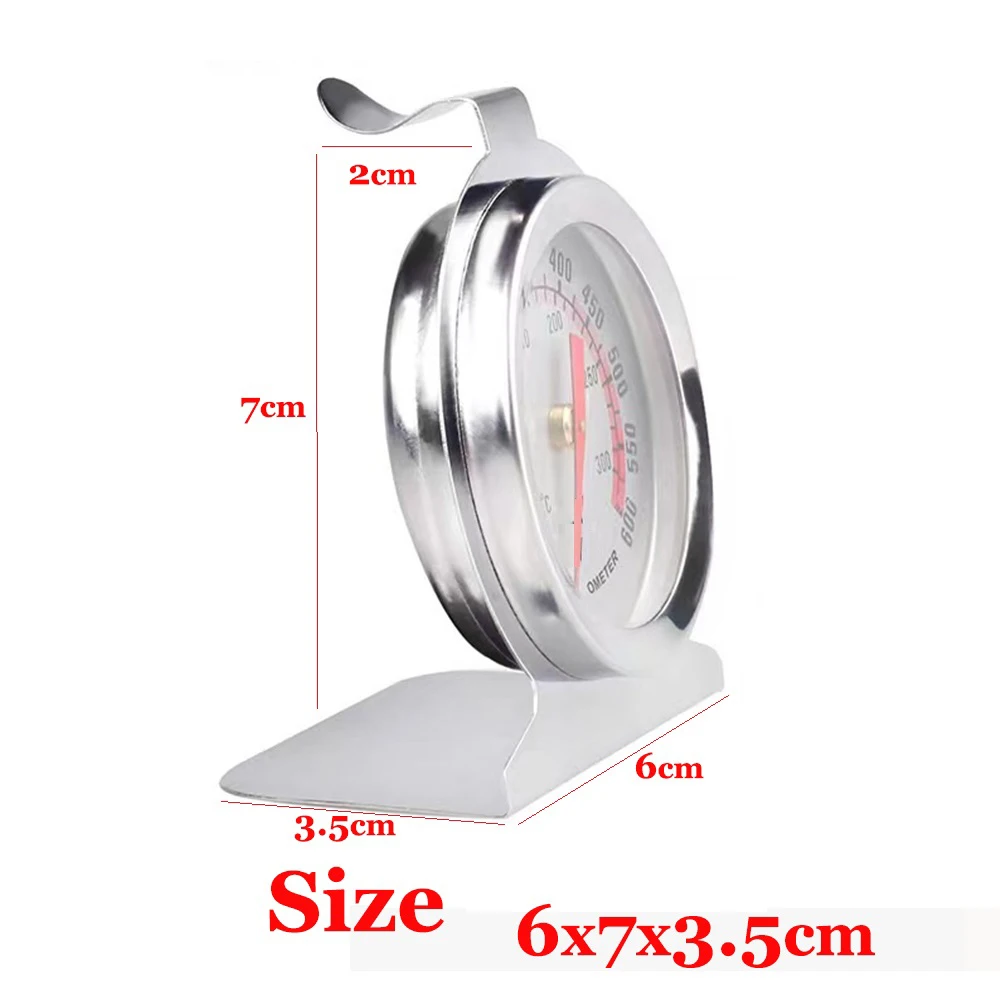 50°C~300°C/100°F~600°F Stainless Oven thermometer Kitchen Food Mini Dial Stand Up Temperature Meter Baking Tool