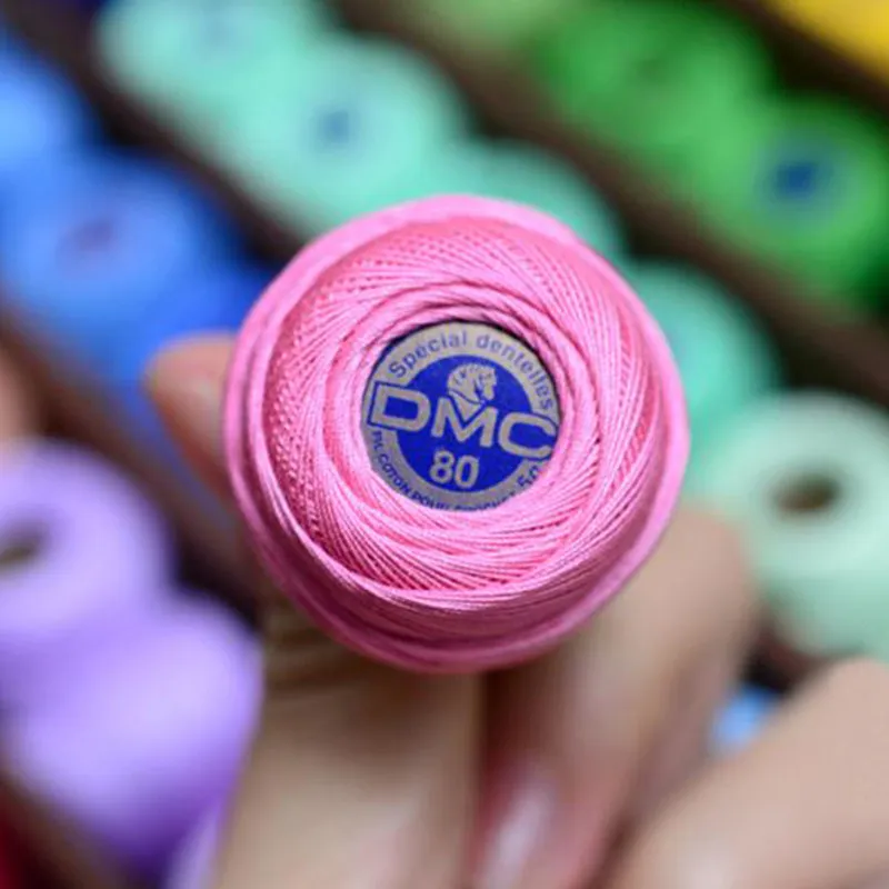 

French DMC80 Shuttle ART19 Embroidery Thread Fine Thread Crocheted Jewelry Doll Shuttle Thread No. 80 Lace 2pieces 4pieces