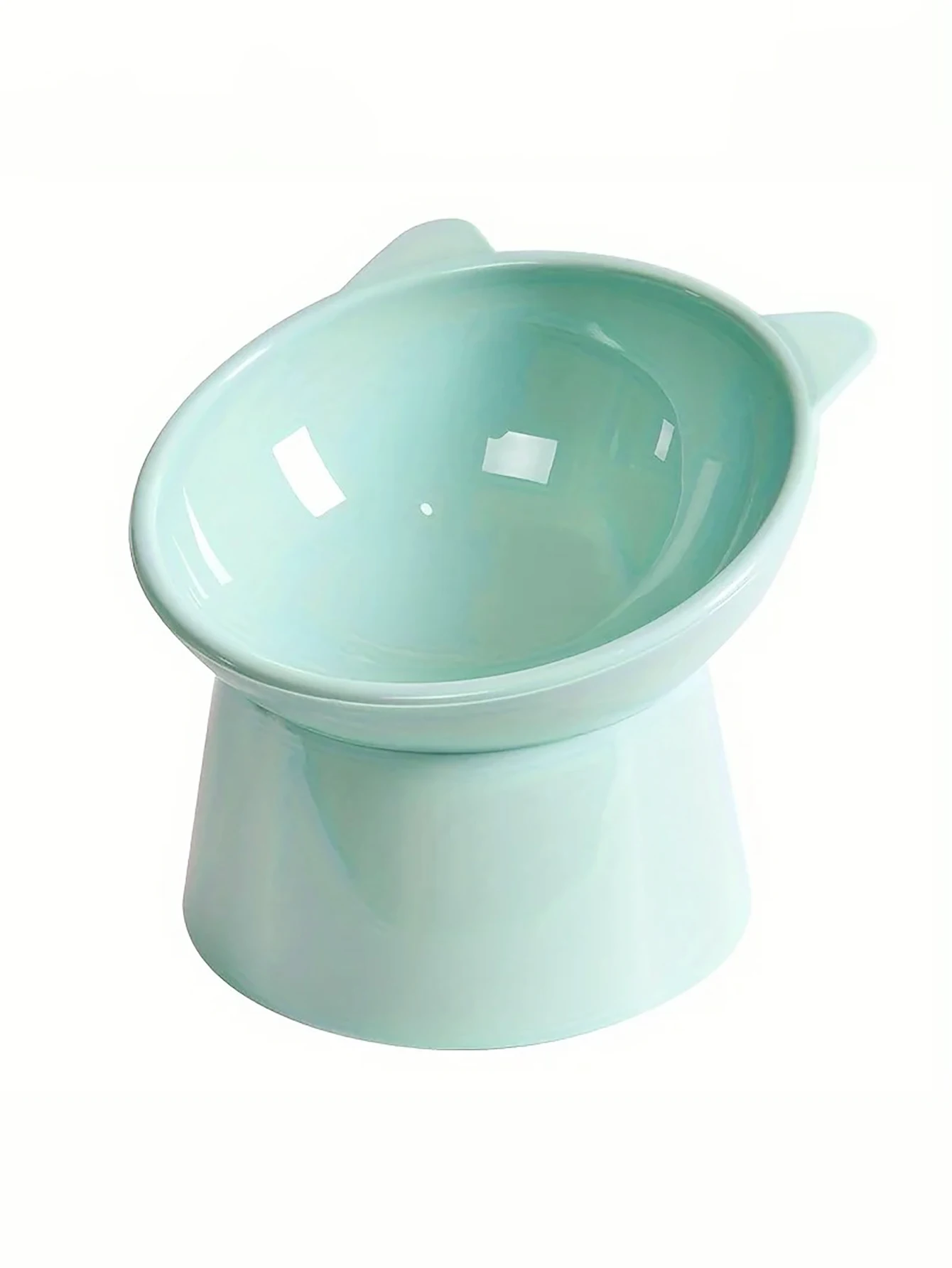 A Pet Highfoot Bowl pet food utensils beveled design to protect pet neck dog food feeder