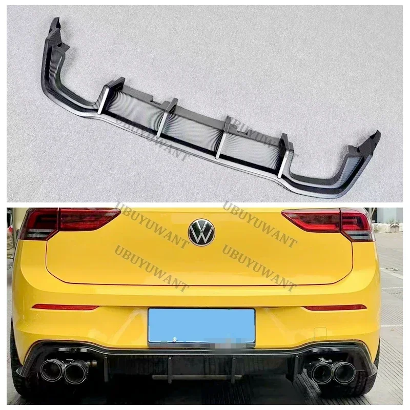 Para Volkswagen GOLF 8 MK8 Pro (no para GTI y R) 2020-2024 difusor trasero de coche alerón de esquina divisor Protector de labio