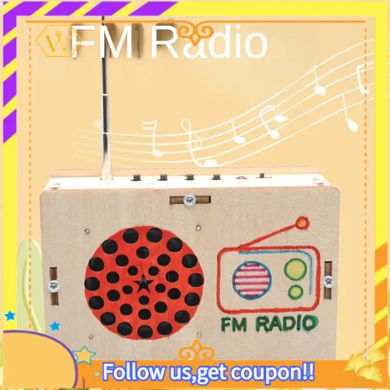 Latest-DIY FM Radio Model Kit Student Science Training Experimental Equipment For Boy Girls Birthday Gift