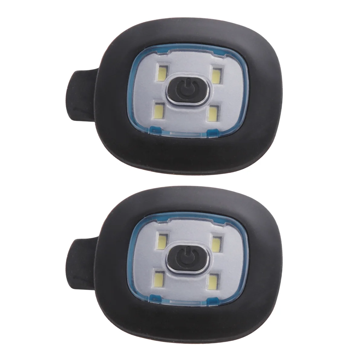 Piezas de luz LED recargable por USB para hombre y mujer, 2 unidades, reemplazables