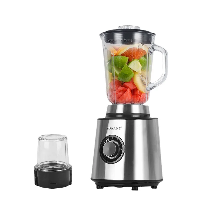 Houselin 2 in 1 Blender and Food Processor Combo for Kitchen, Small Electric Food Chopper for fruits and spices,600W 3Speeds