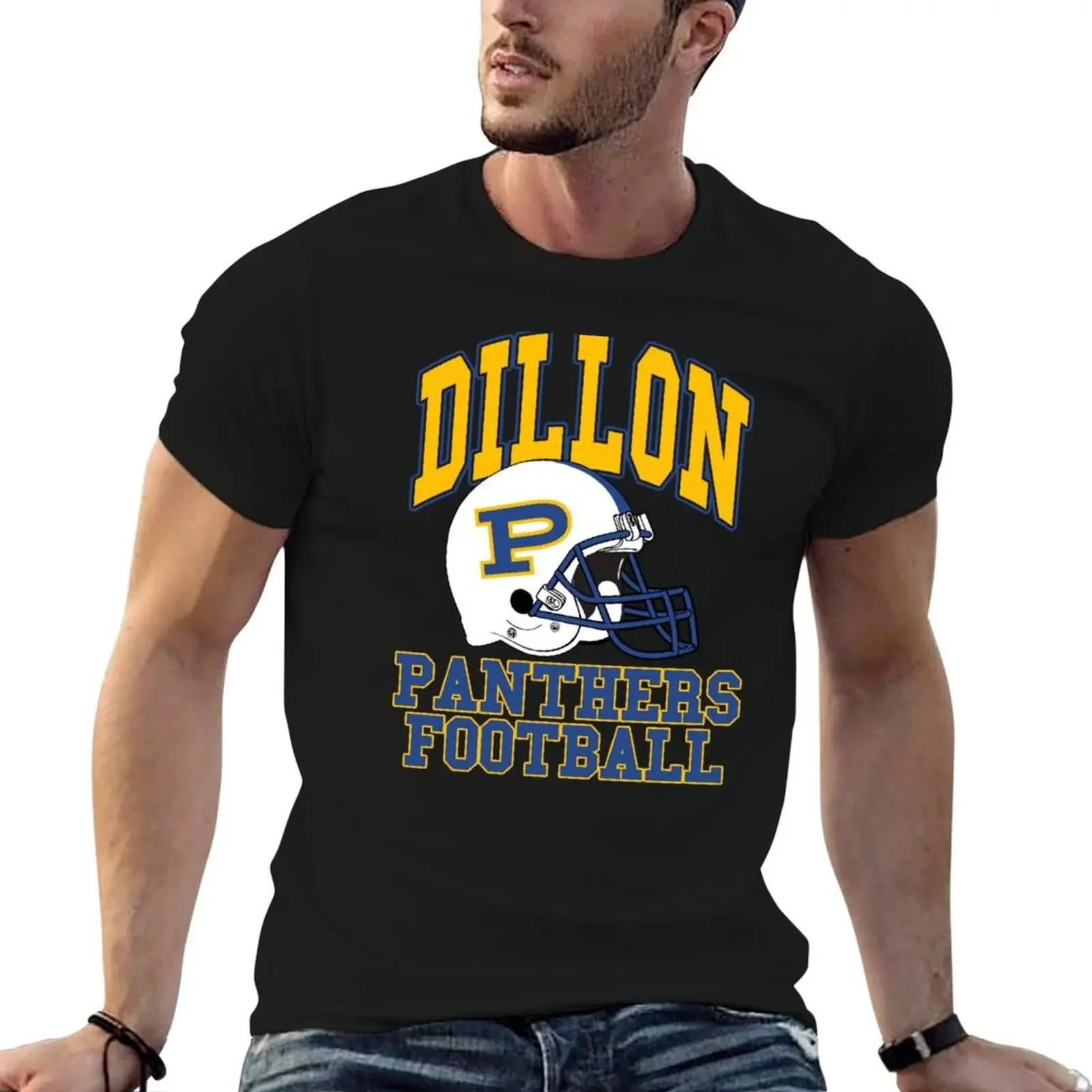 Dillon Panthers Football T-Shirt baggy shirts cute clothes men clothing