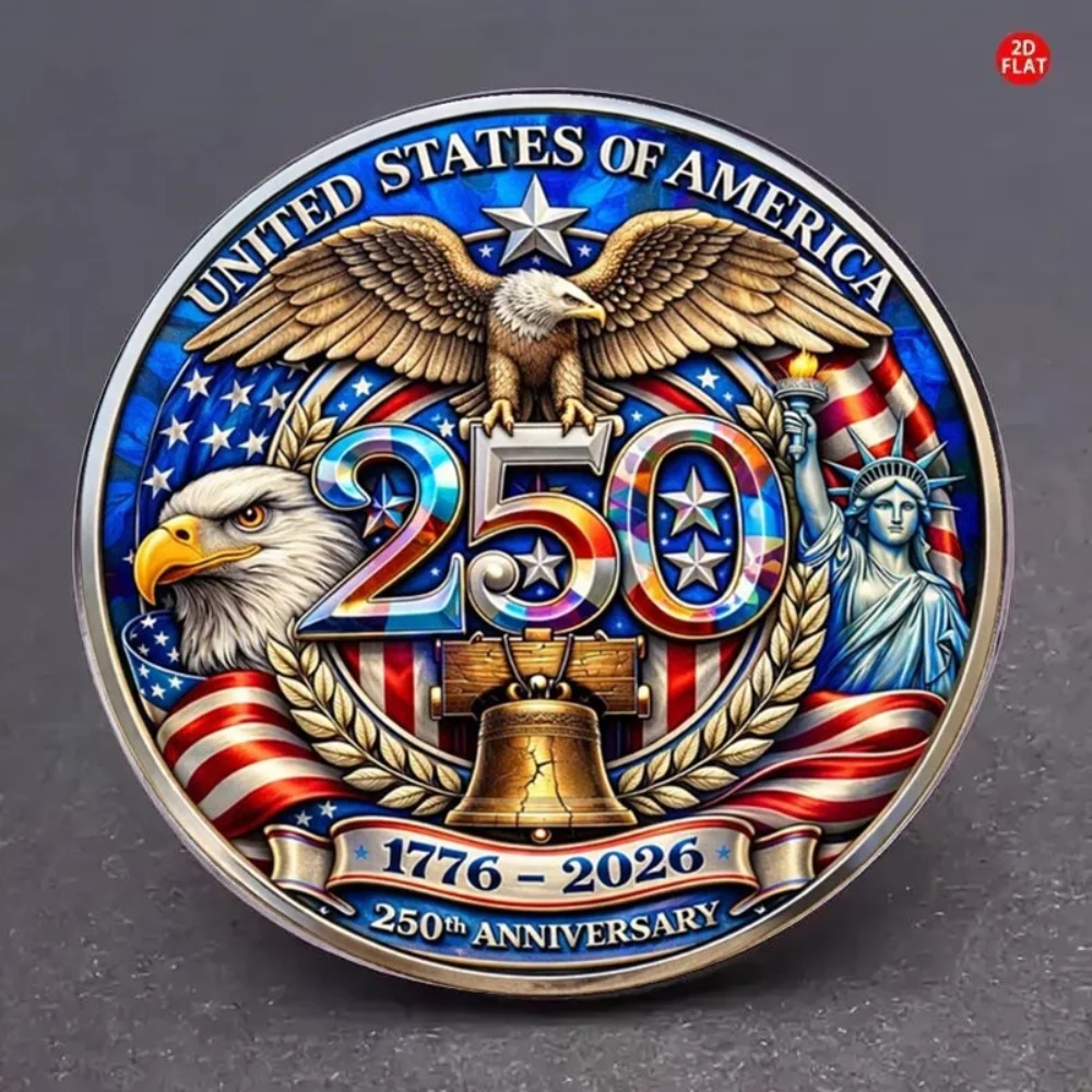 250th Anniversary Pin of The Founding of The United States Stainless Steel Flat Dropper Pin Clothes Backpacks Pins Decorative