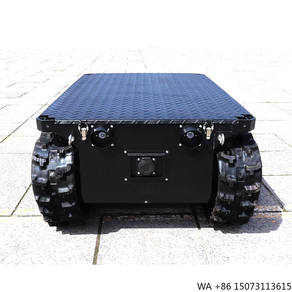 Heavy Duty Tank Chassis Robot Platform with Rubber Track Assembly, Tracked Chassis for All Terrain Applications