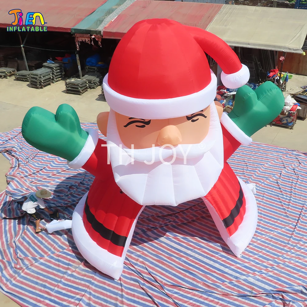 Fast Air Shipping คริสต์มาส Inflatable อุโมงค์เต็นท์ Inflatable Santa Claus Arch คริสต์มาส Inflatable Archway พร้อม Blower