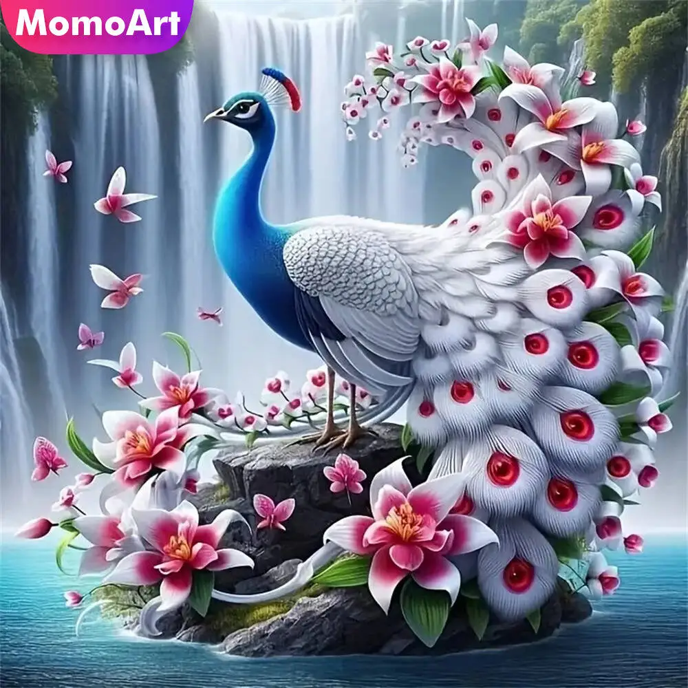 Momoart Bär Diamant Mosaik Tier voller Runde Diamant Malerei Mond Stickerei neue Ankunft handgemachte Hobby