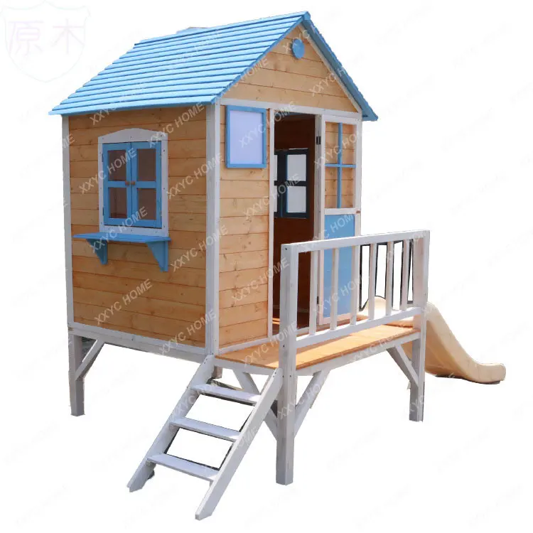 Wooden House Outdoor Tent Educational Large Toy Kindergarten Playground Tree House Storage Cabinet Wooden Game House Room