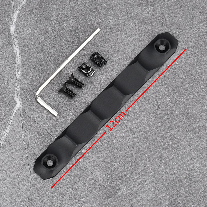 Tactische Aluminium CNC Rail Cover 8/12 CM MLOK KEYMOD voor AR15 HK416 M4 M16 AK47 Voorbuis Anti-Slip Bescherming Picatinny Rail