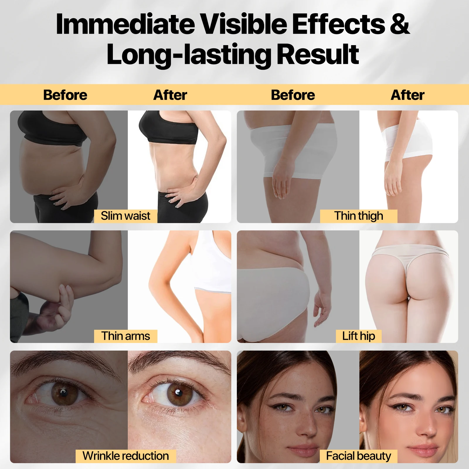 6 in 1 cavitazione ultrasonica perdita di peso sollevamento rughe rassodante pelle dimagrante massaggio corpo modellante strumento di bellezza