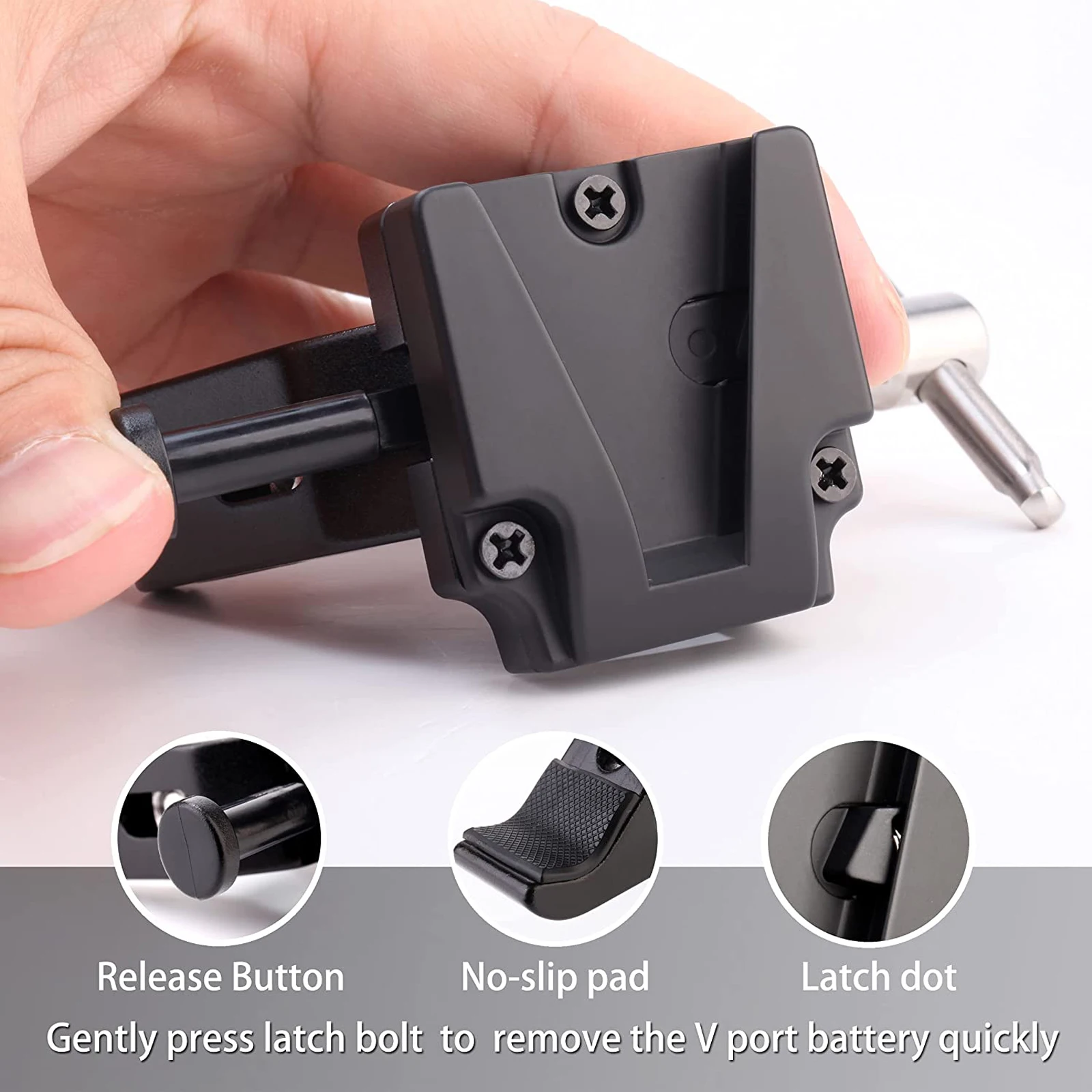 V-Lock Female Quick Release Mount Adapter with Crab Clamp For DSLR V Mount Battery Camera Battery Photographic Devices