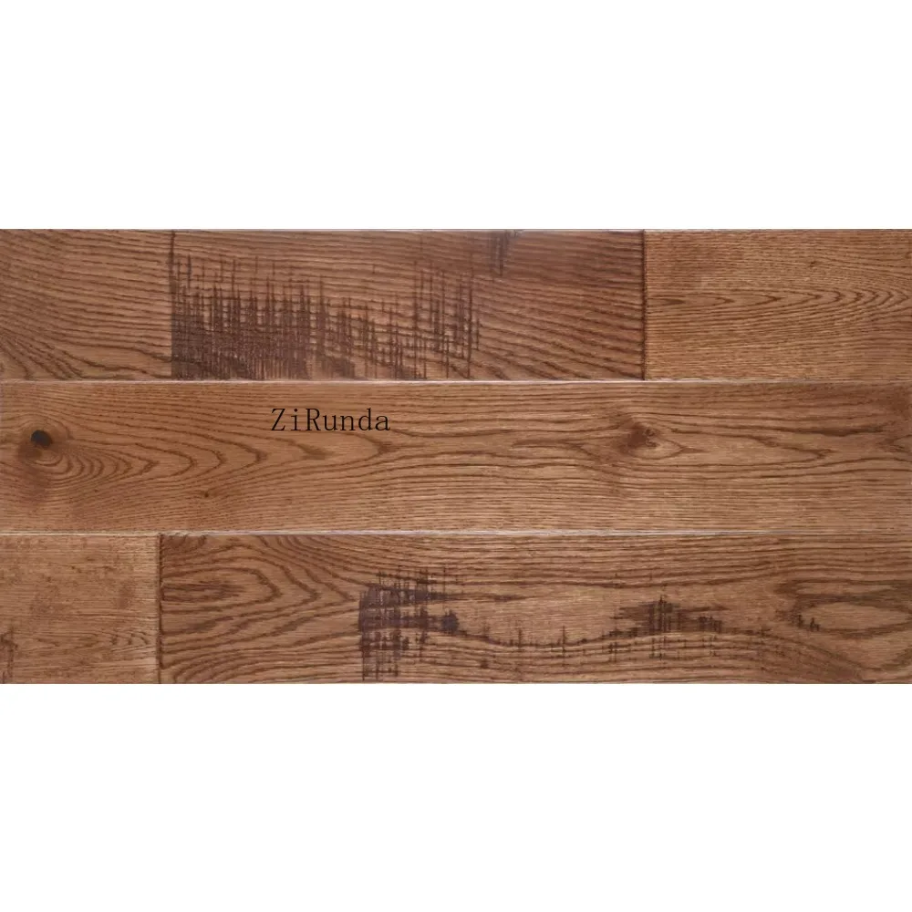 Customized version of oak hardwood flooring, eco-friendly bedroom flooring