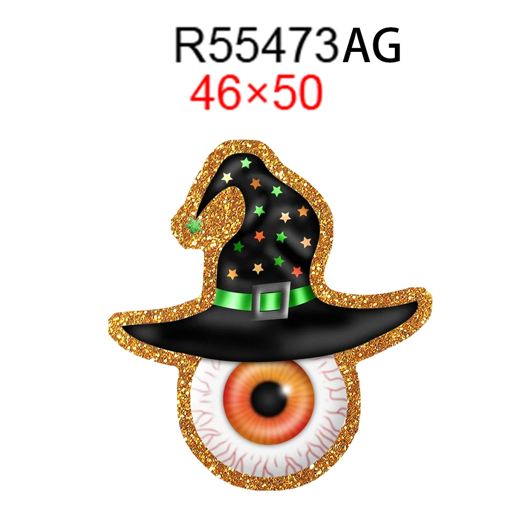 

5pcs Charms DIY Color Glitter Acrylic Sheets Horror Series Chunky Glitter Acrylic for DIY Craft Pieces Hairbow Embellishment