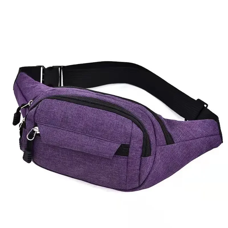 Men's Breast Package Waterproof Outdoor Sports Bag Canvas Pouch Korean-style Waist Bag Fanny Pouch Crossbody Male Banana Bag