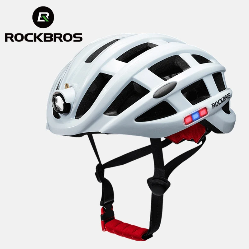 ROCKBROS Bicycle Helmets With Led Headlight USB Rechargeable Waterproof Road Bike Helmet Cycling Mtb Helmets Bicycle Accessories