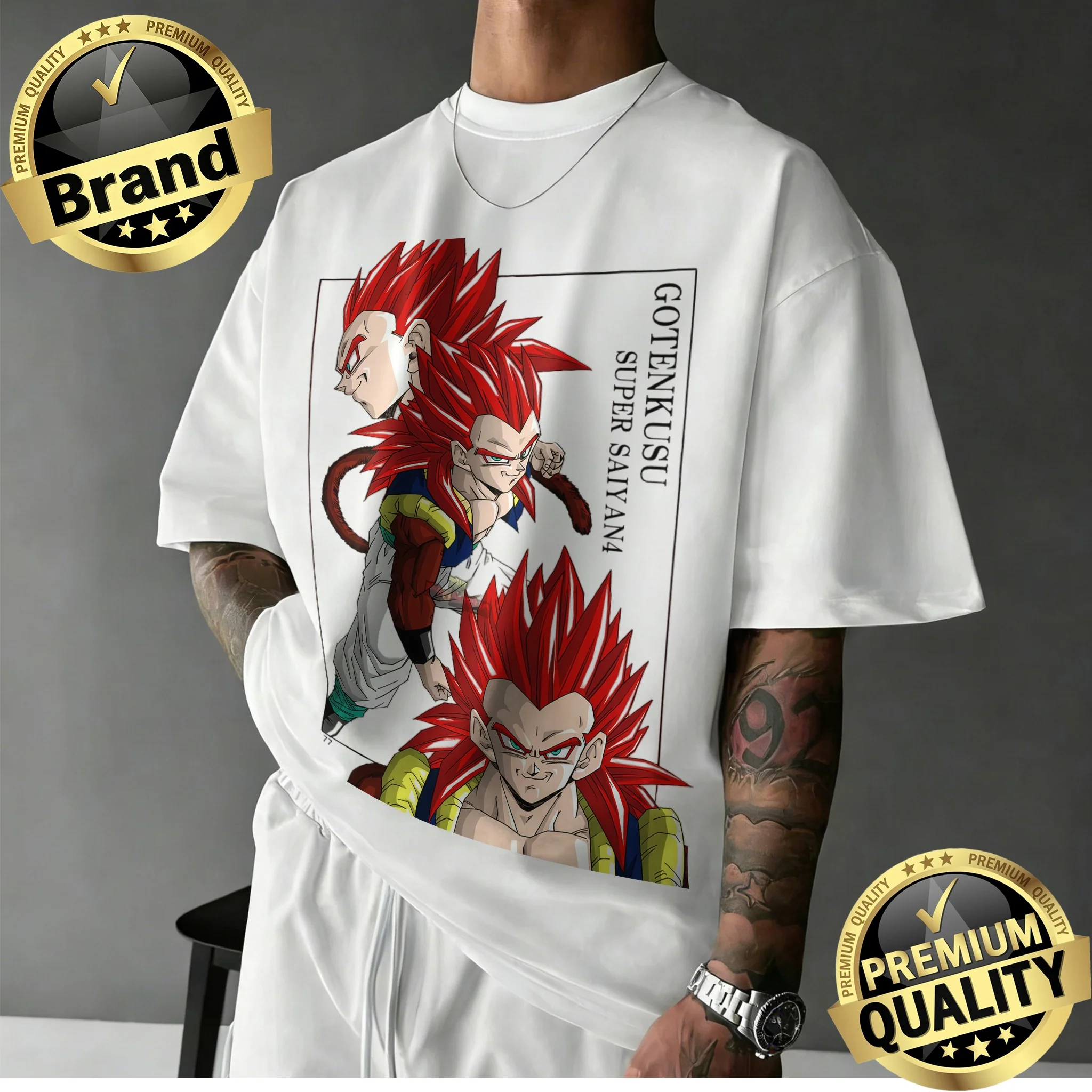 2026 Neuerscheinung Dragon Ball Übergroßes Retro-Anime-T-Shirt |   Klassisches T-Shirt aus 100 % Baumwolle mit Retro-Grafikdruck für die Familie