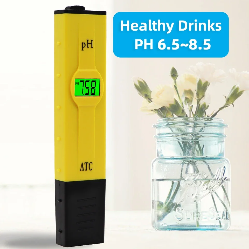 

Digital Pocket Pen Type pH Meter Water Tester 0.2pH Accuracy OEM Backlight Temperature Compensation Swimming Pool ABS Material 1
