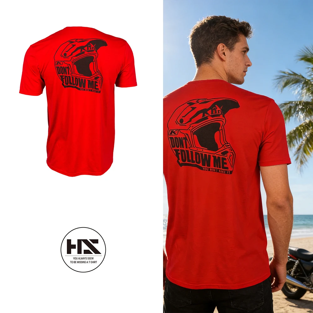 Men's Short Sleeve T-shirts Cotton Tee Male T-shirt Man Tops and Tees Motocross Clothes Essentials Sports Jerseys Mens New White