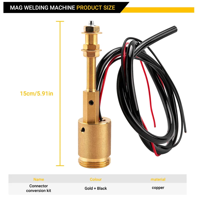 

A96I-Central Connector Conversion Set MIG/ Welder Euro Connector Central Adaptor