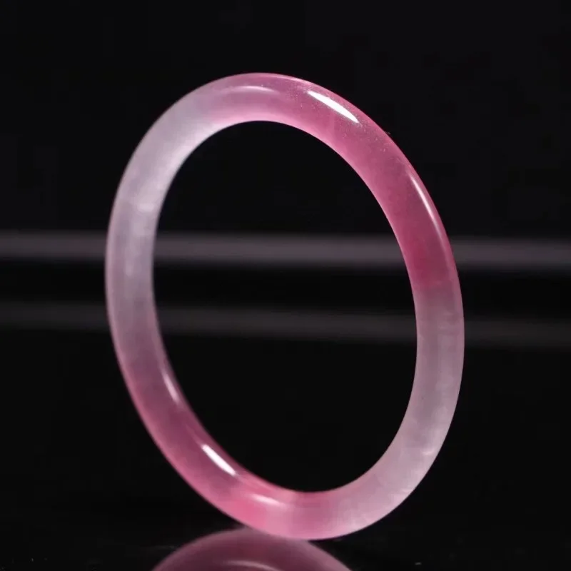 

Круглый браслет из ледяного фиолетового цвета с высоким ледяным кварцем, классический женский ювелирный нефритовый браслет