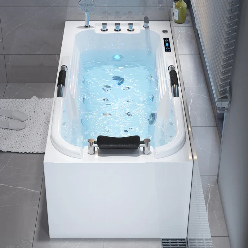 Bathtub intelligent constant temperature heating household adult acrylic surfing bubble jacuzzi elderly armrest