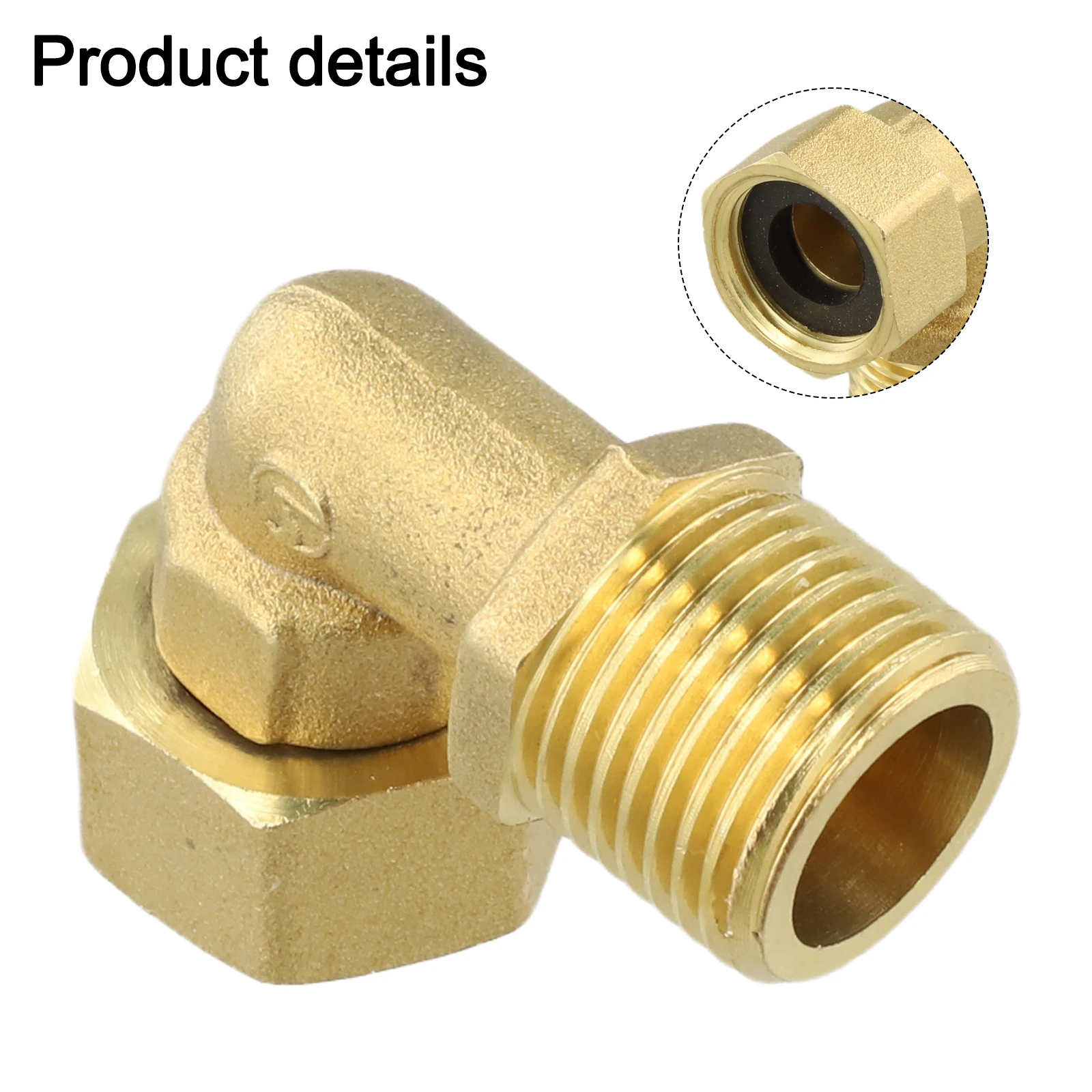 

Brass 90 Degree Angle Fittings 3PCS Removable Screw Connection for Easy Installation in For Water Pipe Systems