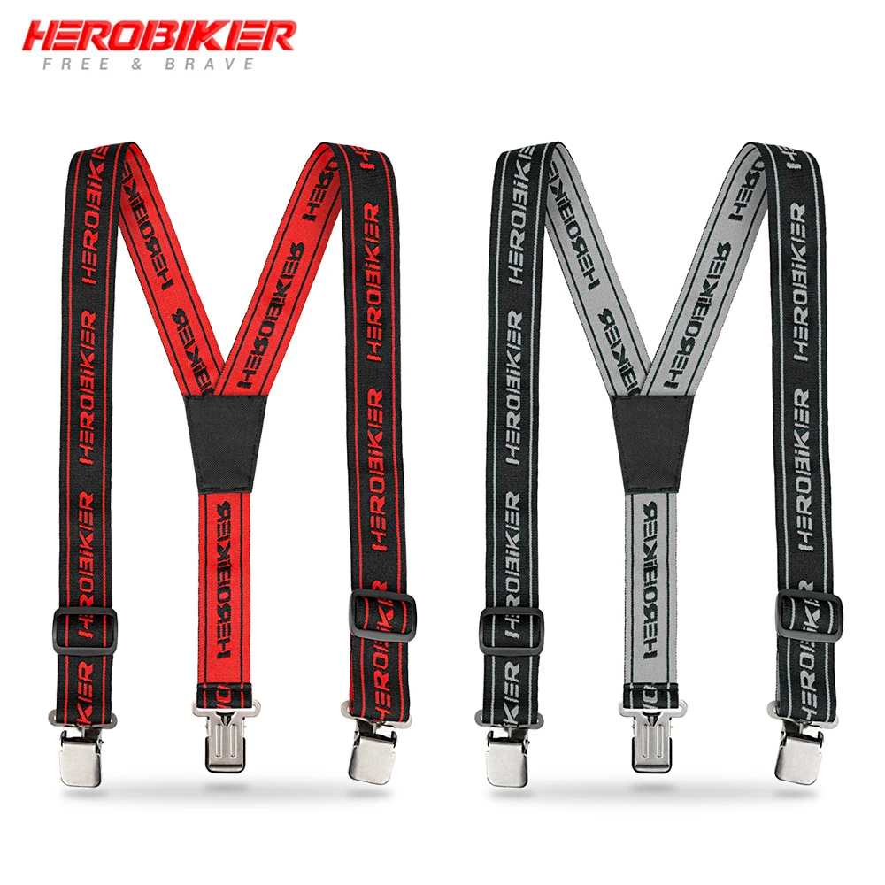 

Motorcycle Y-Back Riding Strap Motocross Pants Bracket High Elasticity Adjustable Y-Back Strap Heavy Duty Strap Pants Strap