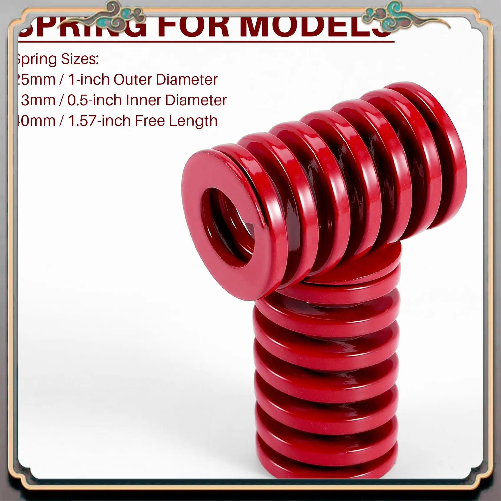 

Reliable-2 Pcs 25Mm OD 40Mm Length Compression Mould Die Springs For Tesla Model 3 Trunk, Medium Load