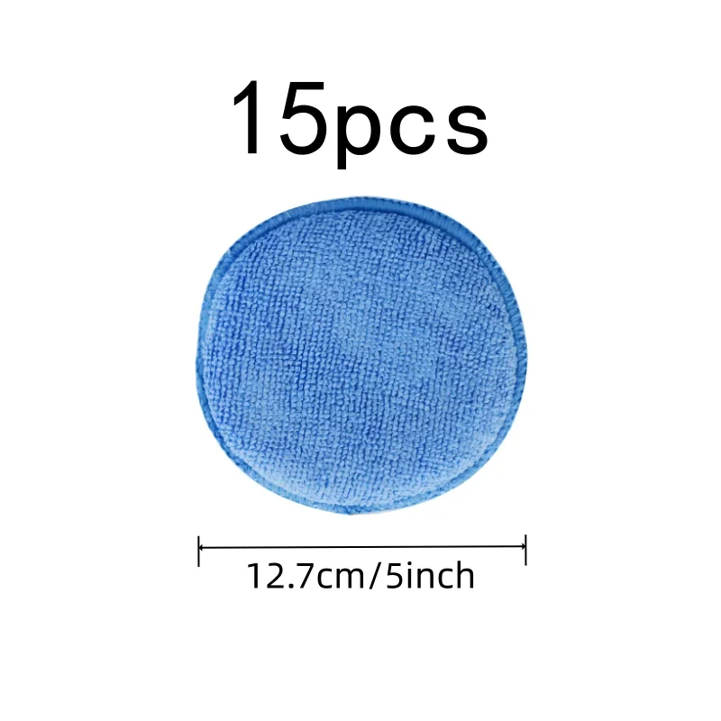 15 pcs Polishing Pads with Ultra Soft Scratch Free, ideal for Car Auto Detailing and Waxing Buffing Care, Lint Free Material