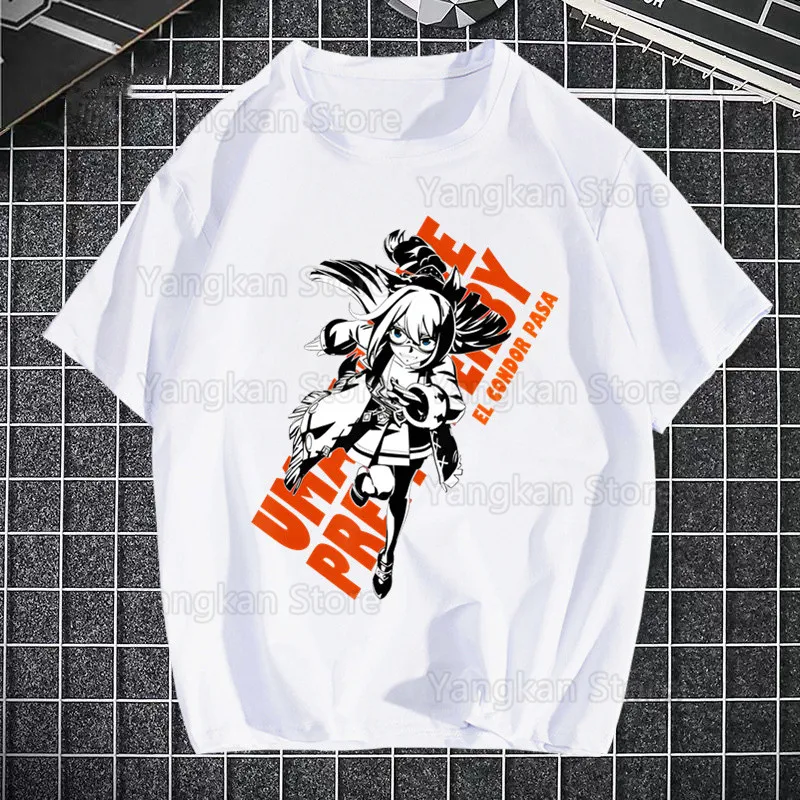 

Umamusume футболка мужские рубашки качественные летние аниме Uma Musume топ футболки с короткими рукавами футболки
