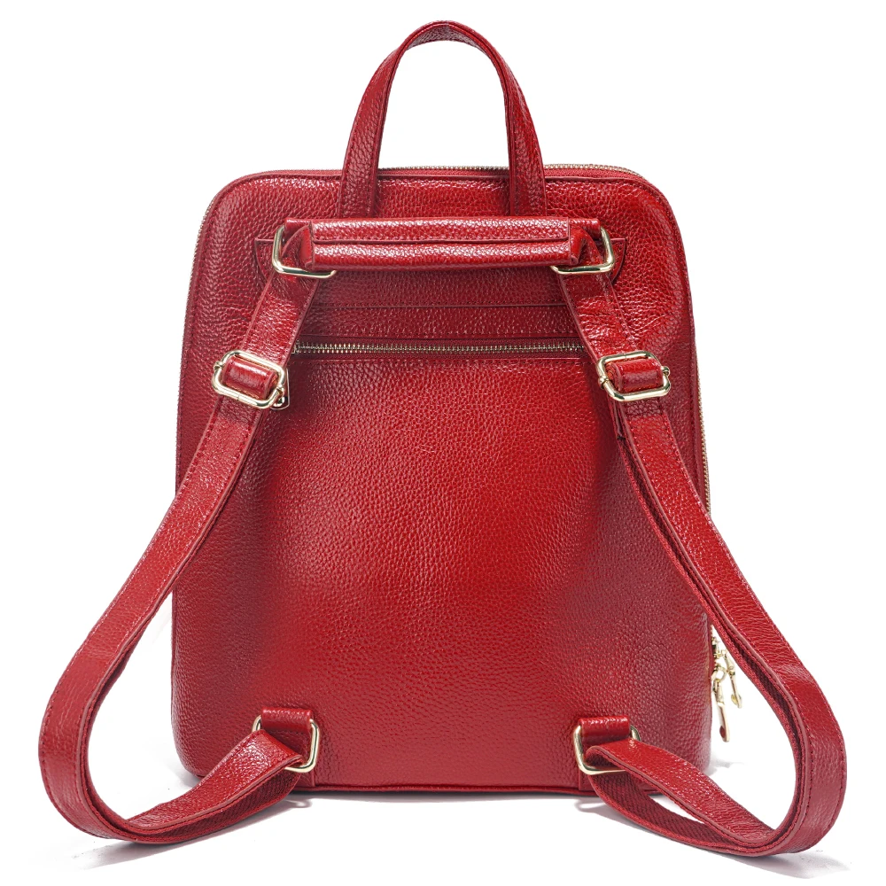 Zency 100% Genuine Leather Bac - Leather Work Womens Backpack ulasan dan harga