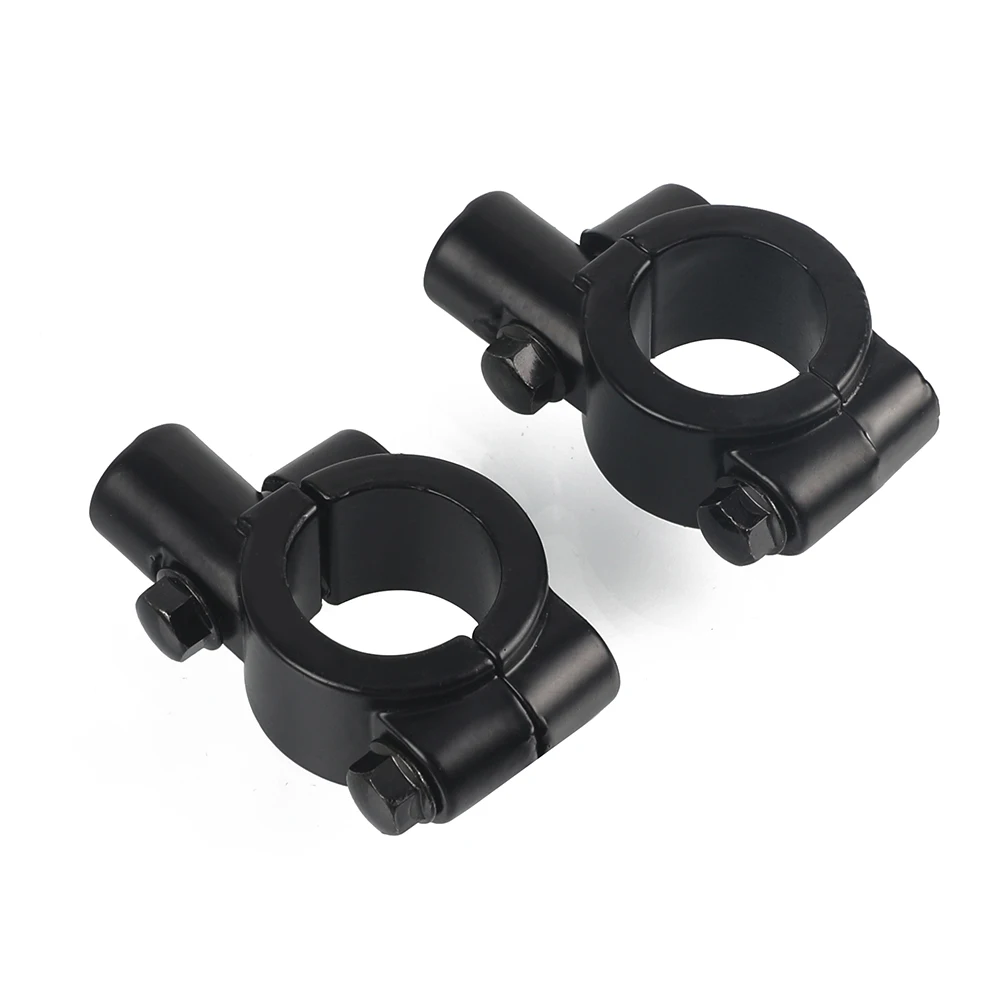 المقود 6 مللي متر مرآة جبل المشبك مرآة الرؤية الخلفية حامل محول الأسود المشبك قاعدة لكاواساكي Z500 Z650 Z750 Z800 Z900 Z1000