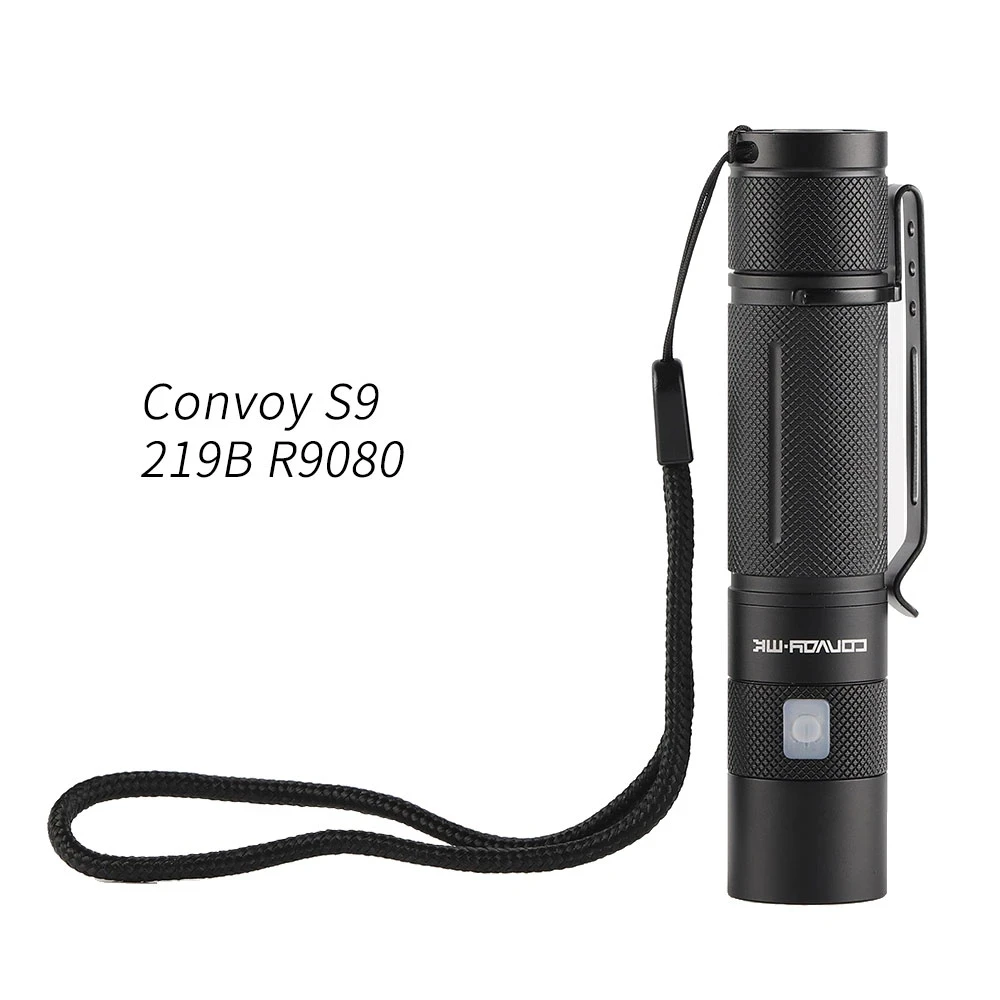 

Convoy S9 Flashlight with 219B R9080 High CRI Linterna Led Micro USB Charging Port Rechargeable Torch 18650 Flash Light Latarka