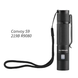 Convoy S9 Flashlight with 219B R9080 High CRI Linterna Led Micro USB Charging Port Rechargeable Torch 18650 Flash Light Latarka