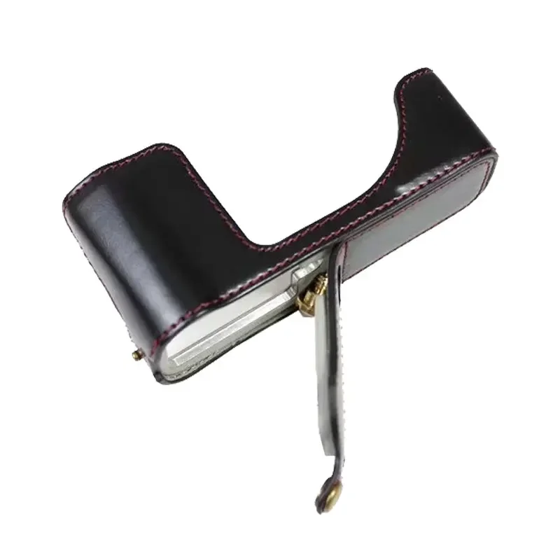 Funda de cuero PU para cámara de medio cuerpo para Fujifilm X-A7 XA7 XA5 XA10 XA20 carcasa protectora inferior