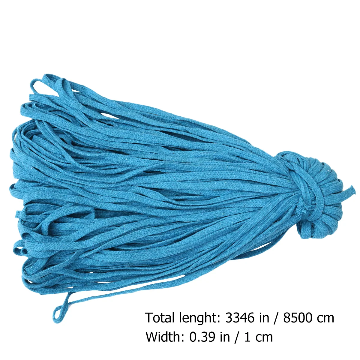 

Cotton Rope 85Mx10mm Braided for Clothes DIY Waist Shoelace Bag Strap Craft Cord Non Fading Durable Hollow Lightweight