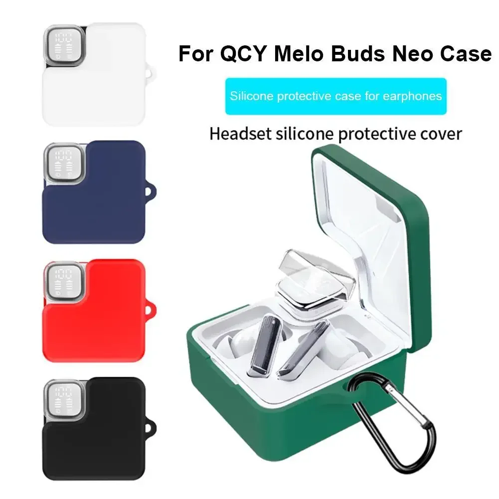 

Silicone Anti Drop Dustproof Shockresistant Protector Suitable For QCY MeloBuds Neo Wireless Bluetooth Earphones Protective Case