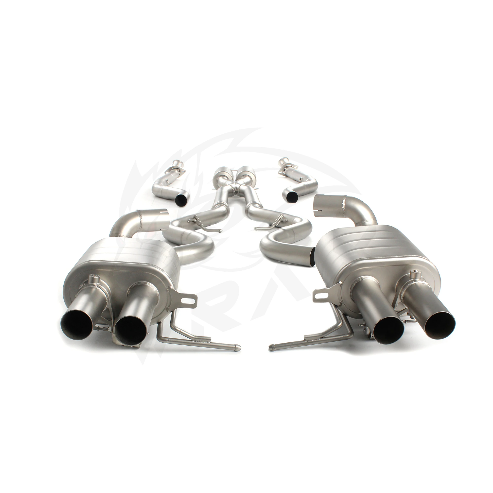 304 Stainless Steel Catback Exhaust System Performance Muffler Pipes For BMW M3 E90 E92 E93  With valve