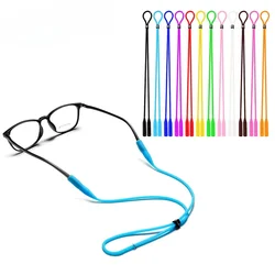 1Pcs Adjustable Elastic Silicone Eyeglasses Straps Chain Sunglasses Chain Sports Anti-Slip String Glasses Ropes Band Cord Holder