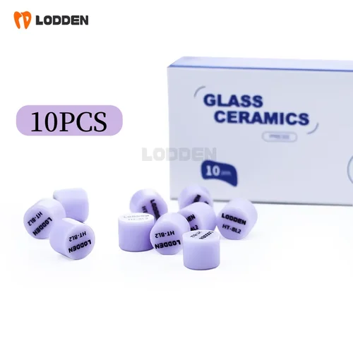 Lingote de prensa Dental, tabletas de disilicato de litio, bloques de laboratorio Dental, prensado para chapa, materiales de restauración inmediata, 10 Uds.