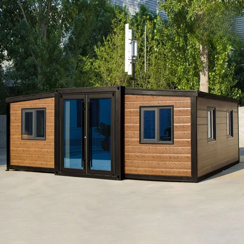 Prêt à expédier une maison de conteneur préfabriquée extensible de 40 pieds à vendre expédition préfabriquée petite maison chambre