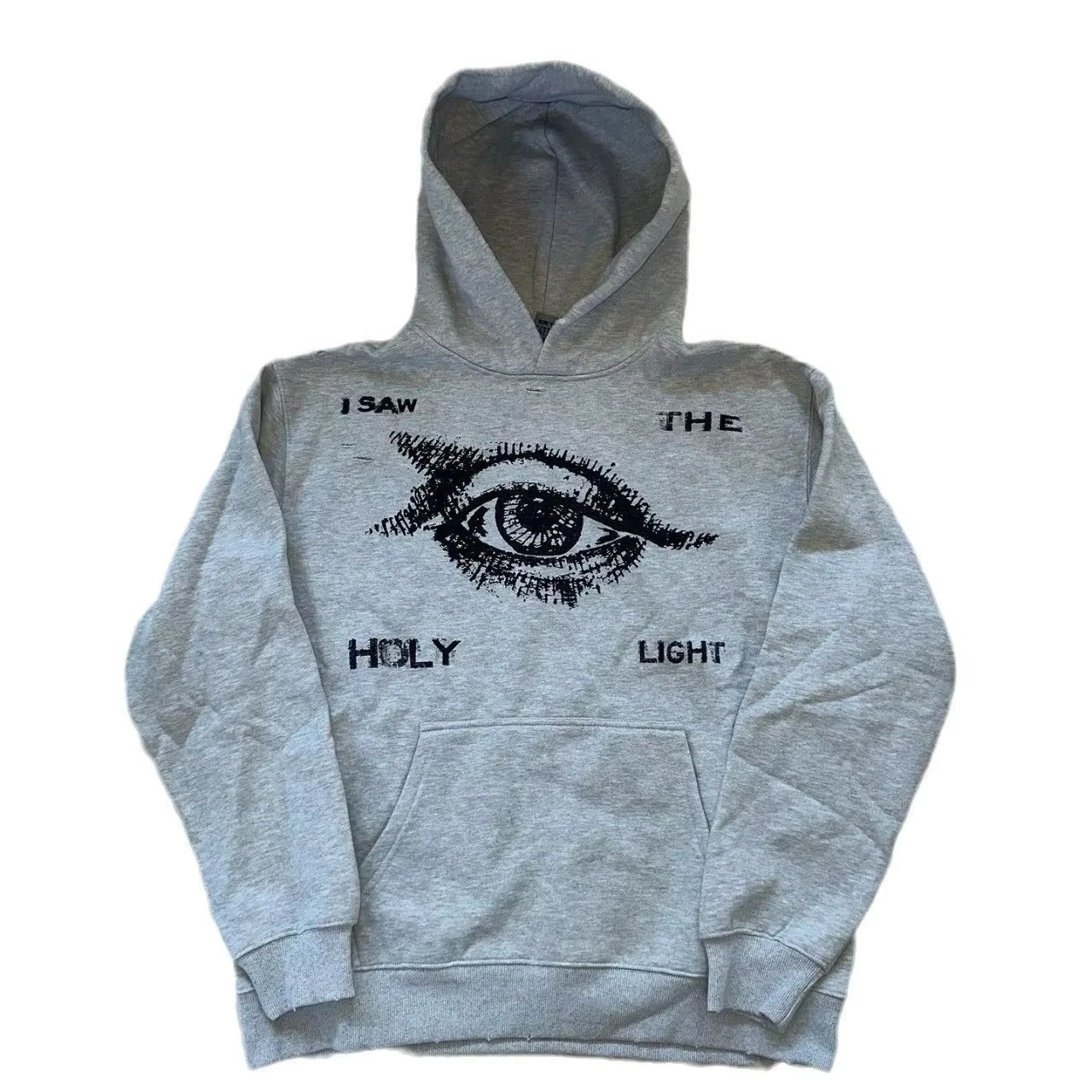 

Американский ретро Y2k Harajuku Street Trend Пуловер с длинными рукавами и принтом для глаз, универсальный для мужчин и женщин