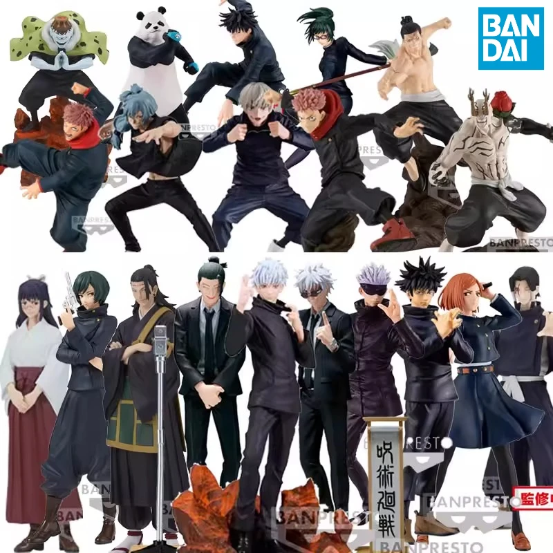 

BANDAI Original Jujutsu Kaisen Satoru Gojo Inumaki Toge Ryomen Sukuna Fushiguro Megumi Nanami Kento Anime Figures Christmas Gift