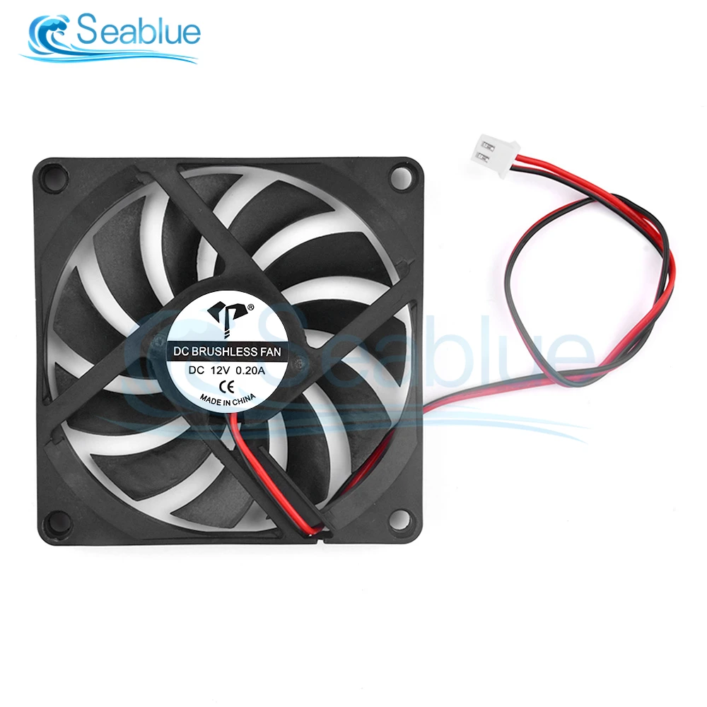 5V 12V 24V 8010 Cooling Turbo Fan Brushless 3D Printer Parts 2Pin For Extruder DC Cooler Blower Plastic Fans envio gratis