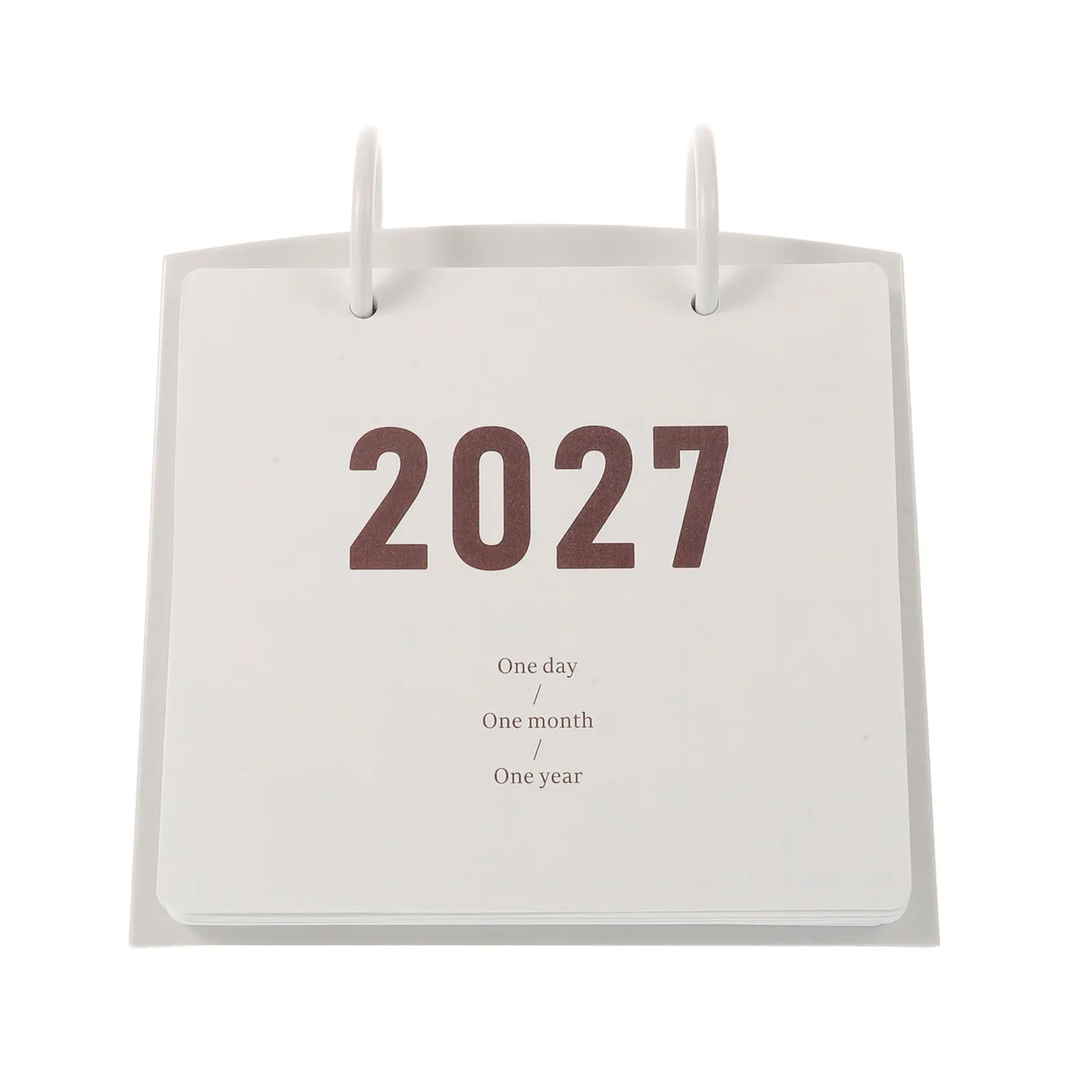2027 Monthly Desk Calendar Desktop Standing Planner Paper Calendar for Office Desk Adjustable Viewing Angle Desktop Planner
