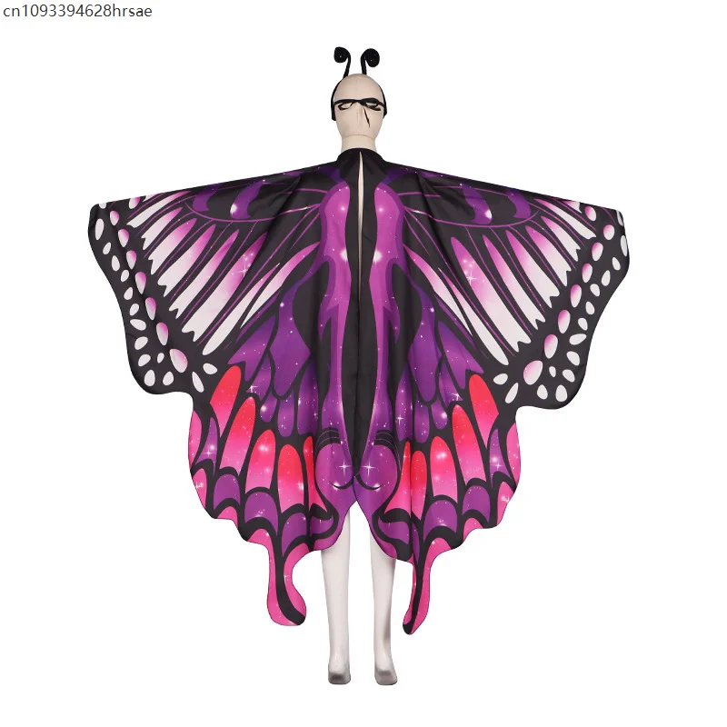 3 個の妖精の羽セット女性のための蝶の羽大人の蝶のケープの羽ドレスアップ
