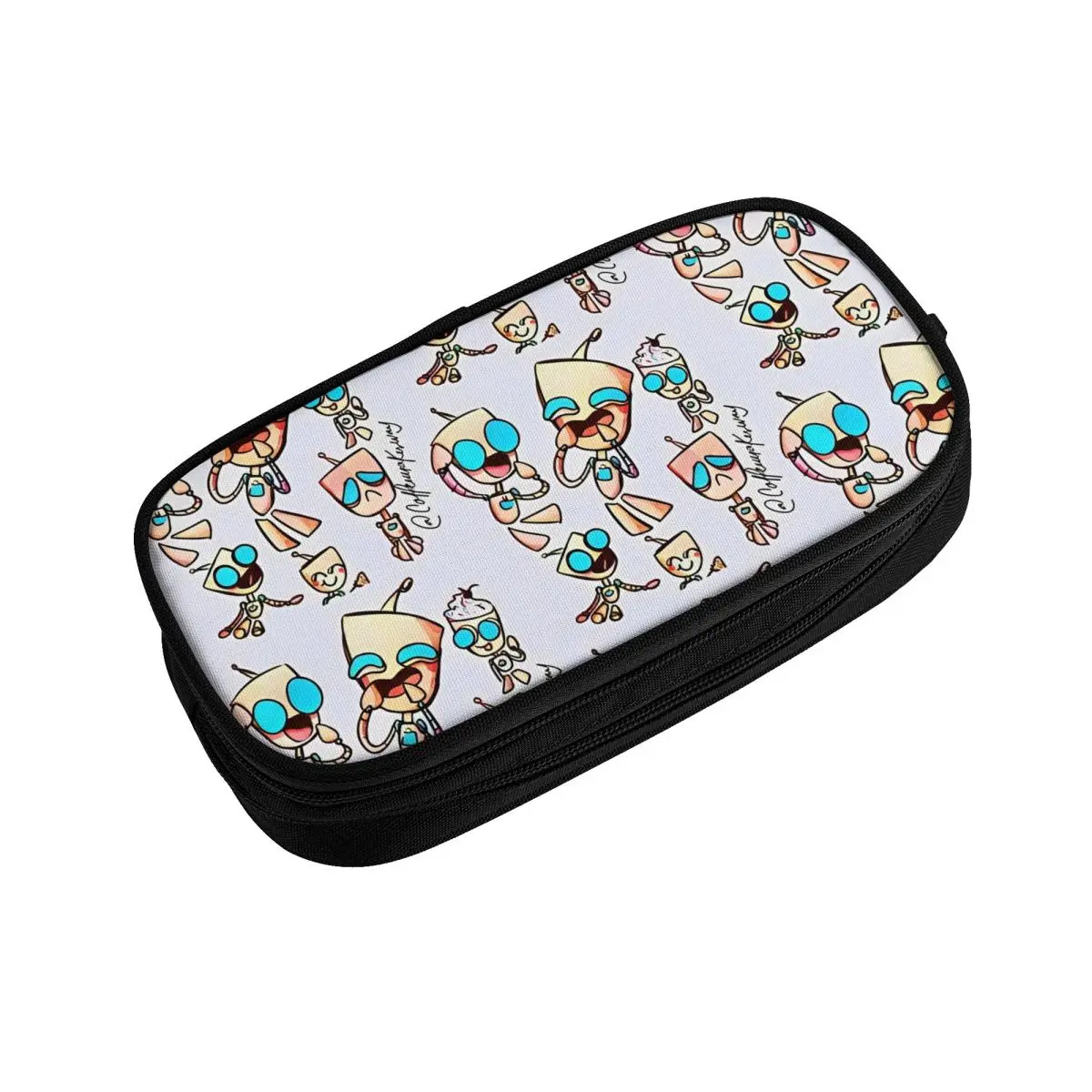 HEE HEE Invader Zim Gir Pencil Cases Creative Pen Bag Student Big Capacity Students School Cosmetic Pencilcases